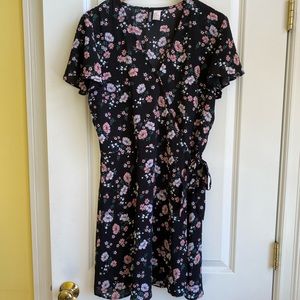 H&M Floral Print Wrap Dress